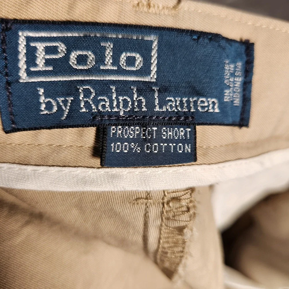Polo Ralph‎ Lauren Prospect Shorts 34 Men's Tan Cotton Casual Chino Shorts